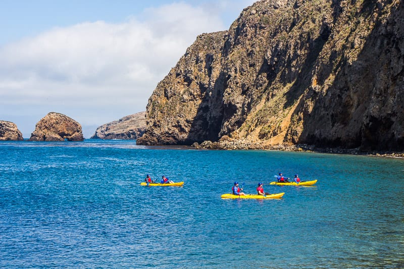 Kayaking at Channel Islands National Park, California