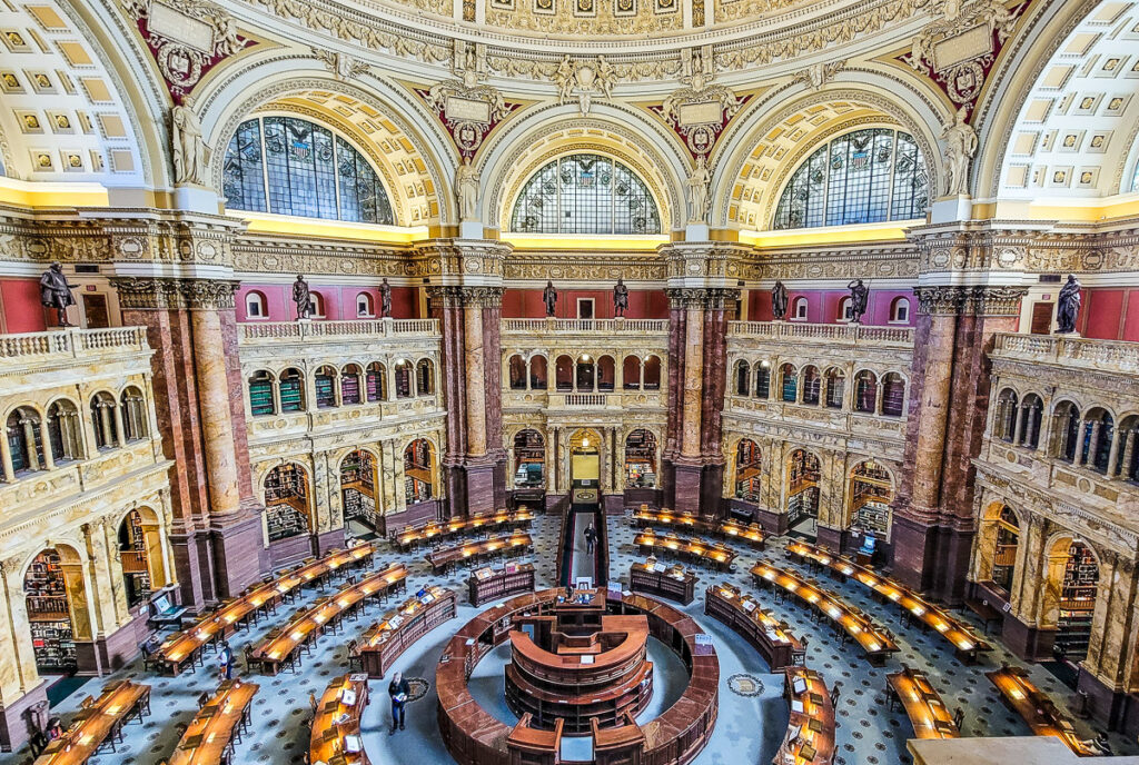 Beautiful reading room Library of Congress
