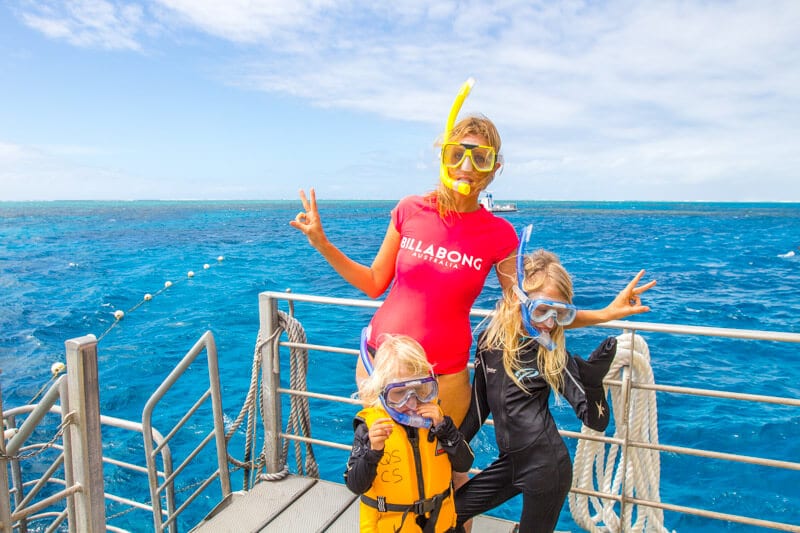 Snorkelling the Great Barrier Reef with kids